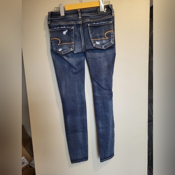 American Eagle Outfitters Women Dark Blue Jeggings , Size 2 (26) - Picture 4 of 6